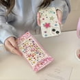 thumbnail image 3 of Sparkly Star Phone Case Compatible with iPhone 11, Cute Korean Bling Glitter Stars Case for Women Girls + Colorful Heart Rhinestone Sticker, 3 of 6