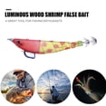 thumbnail image 1 of Pesca Señuelos de pesca de camarones de madera luminosa 12 cm 14,3 g cebo artificial (amarillo rojo), 1 of 6