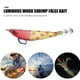 thumbnail image 3 of Señuelos de pesca de camarones de madera luminosa 12 cm 14,3 g cebo artificial (amarillo rojo) Tmvgtek pescar, 3 of 9