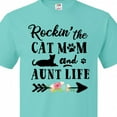 thumbnail image 4 of Inktastic Rockin' the Cat Mom and Aunt Life T-Shirt, 4 of 5