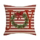 thumbnail image 2 of Decoraciones navideñas, adornos navideños, regalos navideños. Funda de almohada navideña de 45 x 45 cm. Decoración navideña. Funda de almohada de poliéster para decoración del hogar., 2 of 6