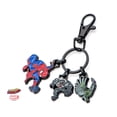 thumbnail image 2 of Black IP Spioder-Man, Venom, and Vulture Key Chain Bag Tag, 2 of 3