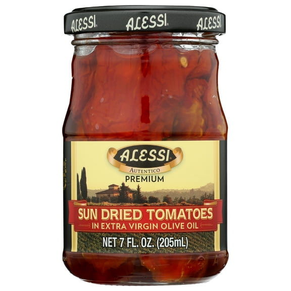 Pack of 6, Alessi Sun Dried Tomatoes in Oil, 7 oz