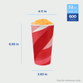 thumbnail image 3 of Karat 32 oz Paper Cold Cups | 104.5 mm | Kold Print, 600pcs, 3 of 9