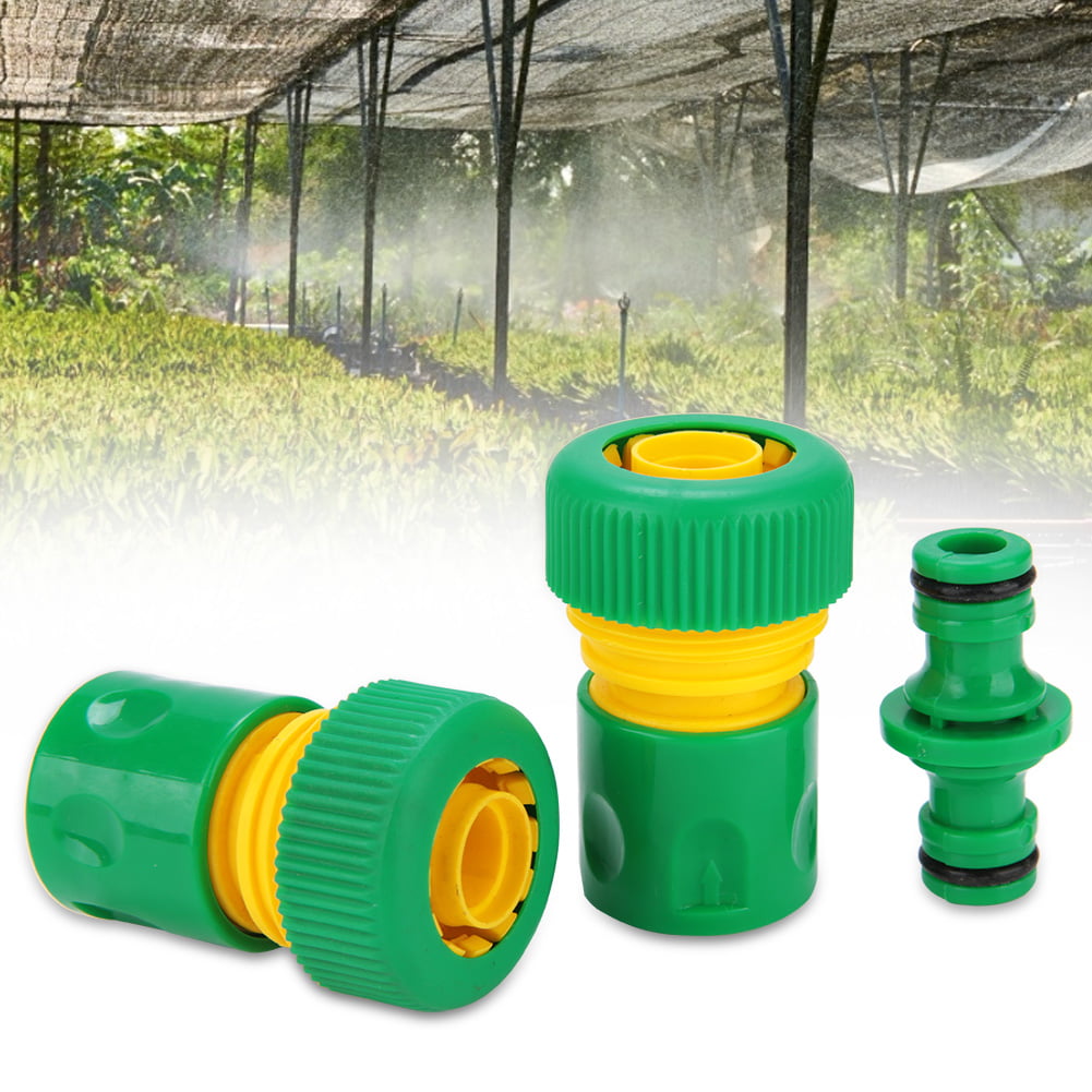 2pcs Garden Tap Water Hose Pipe Connector Quick Connect AdapterFitting Wate D1P7 
