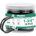 thumbnail image 1 of Abrazaderas para cables OURU de 10 piezas, 45 mm, acero inoxidable con goma, 1 of 6