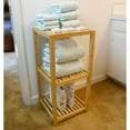 thumbnail image 3 of Eccostyle 3 Tier Solid Bamboo Slatted Shelf - Natural, 3 of 7