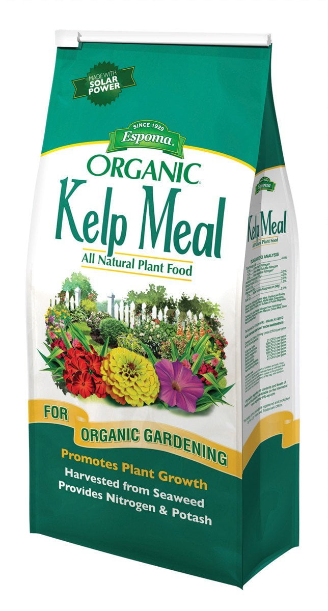 Espoma Organic Kelp Meal 1-0-2 All-Natural Plant Food, Promotes Plant Growth, for Organic Gardening, 4lb