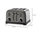 thumbnail image 3 of Cuisinart CPT-180BKS Metal Classic Toaster, 4-Slice, Black Stainless, 3 of 3
