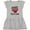 AC-Heather Grey, variant on Inktastic 100th Day School Party Girls Toddler Dress