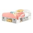 thumbnail image 6 of South Shore Flexible Queen size Bed with Storage and Baskets, Pure White, 6 of 11