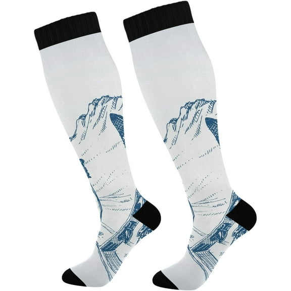FREEAMG Compression Socks for Women and Men, 1 Pair