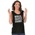 thumbnail image 4 of Worlds Okayest Granny Relative Family Tank Top Tee Shirt Women Brisco Brands L, 4 of 6
