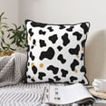 thumbnail image 6 of Velvet Rimmed Pillowcase Is Not Easy To Open Line Deformation Invisible Zipper Opening And Closing Only Pillowcase Does Not Contain Pillow Core Simple Cow Print Pattern, Vector Art Style_2 18"X18", 6 of 8