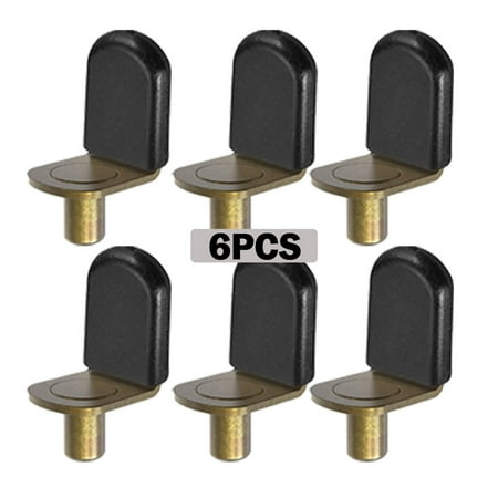 

Bronze Shelf pins Glass Supports Furniture Cabinet Closet Bookcase Shelf Bracket-Style Pegs 6 Pack.