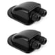 thumbnail image 1 of 2pcs Roof Passthrough Ip68 Waterproof Solar Cable Gland Weatherproof Double Cable Entry Box, Caravan And Boat Abs Cable Passthrough, Black, 1 of 5