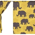 thumbnail image 3 of Coolnut Floral and Elephants Semi Sheer Curtains Window Voile Drapes Panels Treatment-55x78in for Living Room Bedroom Kids Room, 2 Pieces, 3 of 4