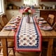thumbnail image 4 of Independence Day Themed Table Runner Flag And Star Patterns Placemat Holiday Party Table Decoration Table Runner, 4 of 6