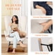 thumbnail image 5 of Mecedora Silla Sillón Reclinable Terciopelo Moderno Individual Blanco, 5 of 9
