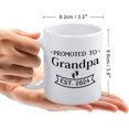 thumbnail image 2 of Promoted To Grandpa Est 2024 Ceramic Coffee Mug Funny Gift Coffee Mug, Comfortable To Hold, Birthday Present For Men Women Wife Husband Daughter Friends, 2 of 6