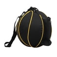thumbnail image 3 of Bolsa Impermeable para Baloncesto Zulema Correa de Hombro Ajustable Negro amarillo Baloncesto llevan el bolso, 3 of 8
