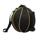 thumbnail image 3 of Bolsa de transporte impermeable para baloncesto + correa de hombro ajustable para fútbol/voleibol Negro + amarillo, 3 of 8