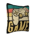 thumbnail image 2 of ZICANCN Rainbow Gaming Cute Controller Throw Pillow Covers, Bed Couch Sofa Knit Decorative Pillow Covers for Living Room Farmhouse, 18"x18", 2 of 8