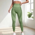 thumbnail image 2 of felwors Women's Seamless High Waist Yoga Leggings - One-Piece Tummy Control & Butt Lifting Workout Pants with 3D Textured Panels（Light Green， M）, 2 of 5
