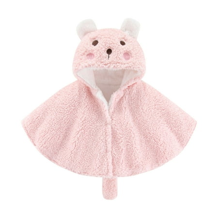 

Baby Girls Outwear Cape Coat Cloak Warm Christmas Princess Thick Hooded Coat&Jacket
