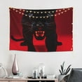 thumbnail image 2 of Easygdp Black Panther Red Background Tapestry Wall Hanging, Wall Tapestries for Bedroom Aesthetic Living Room Office Decor 60x40in, 2 of 8