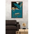 thumbnail image 2 of NHL San Jose Sharks - Logo 14 Wall Poster, 22.375" x 34", Framed, 2 of 2