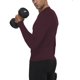 thumbnail image 3 of Camisa de compresión Queerier para hombre, manga larga, deportiva, color vino, 3 of 7