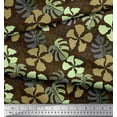 thumbnail image 2 of Soimoi Rayon Fabric Floral & Monstera Leaves Print Fabric by Yard 42 Inch Wide, 2 of 3