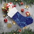 thumbnail image 6 of GZHJMY Christmas Stocking, Personalized Christmas Snowflake Large Candy Stocking Hanging Gift, Xmas Stockings Decoration 1 PCS for Family Holiday Party Ornaments Decor Fireplace, 6 of 7