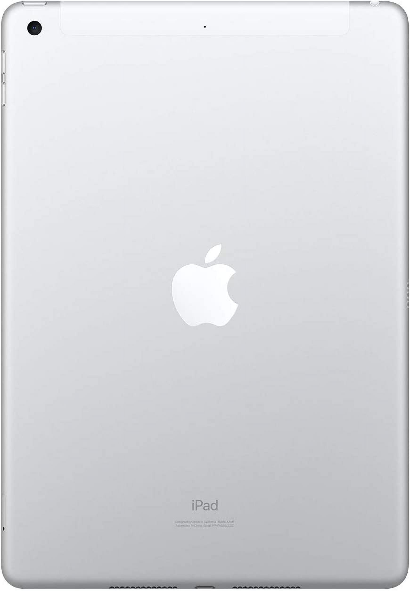 Apple iPad 10.2" - 2019 7th Generation 128GB Silver Wi-Fi Up to 10 Hours of Battery Life