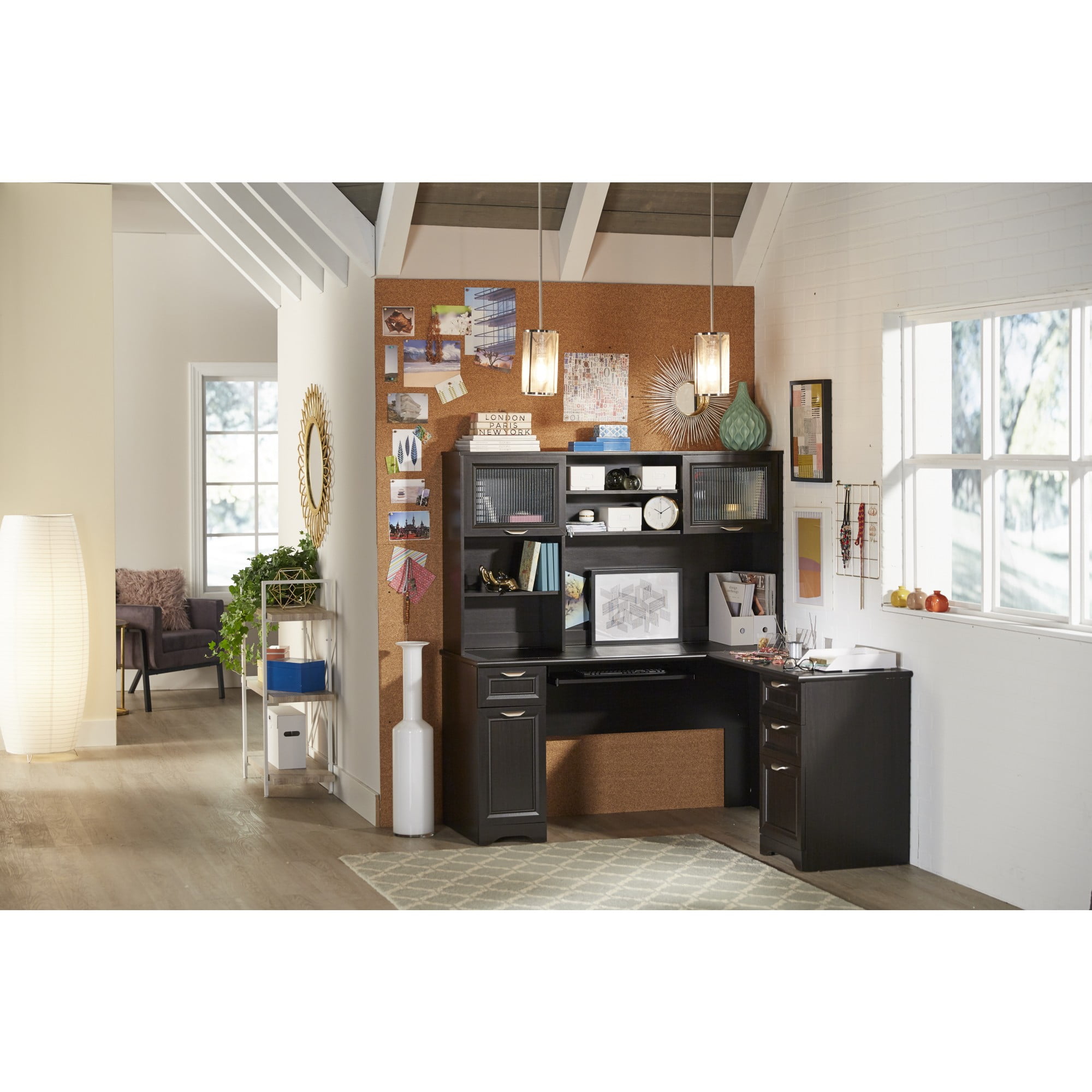 Magellan l sale shaped desk espresso