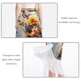 thumbnail image 2 of Shivering Chic Chiffon Beach Dress with Polyester Straps - Women's Beach Skirt, 2 of 6