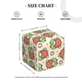 thumbnail image 4 of Sikiie Frog Hold Strawberry Leather Tissue Box Cover Square, tissue box holder, Tissue Box with Bottom Belt-5.2”x5.2”x5.2”, 4 of 7