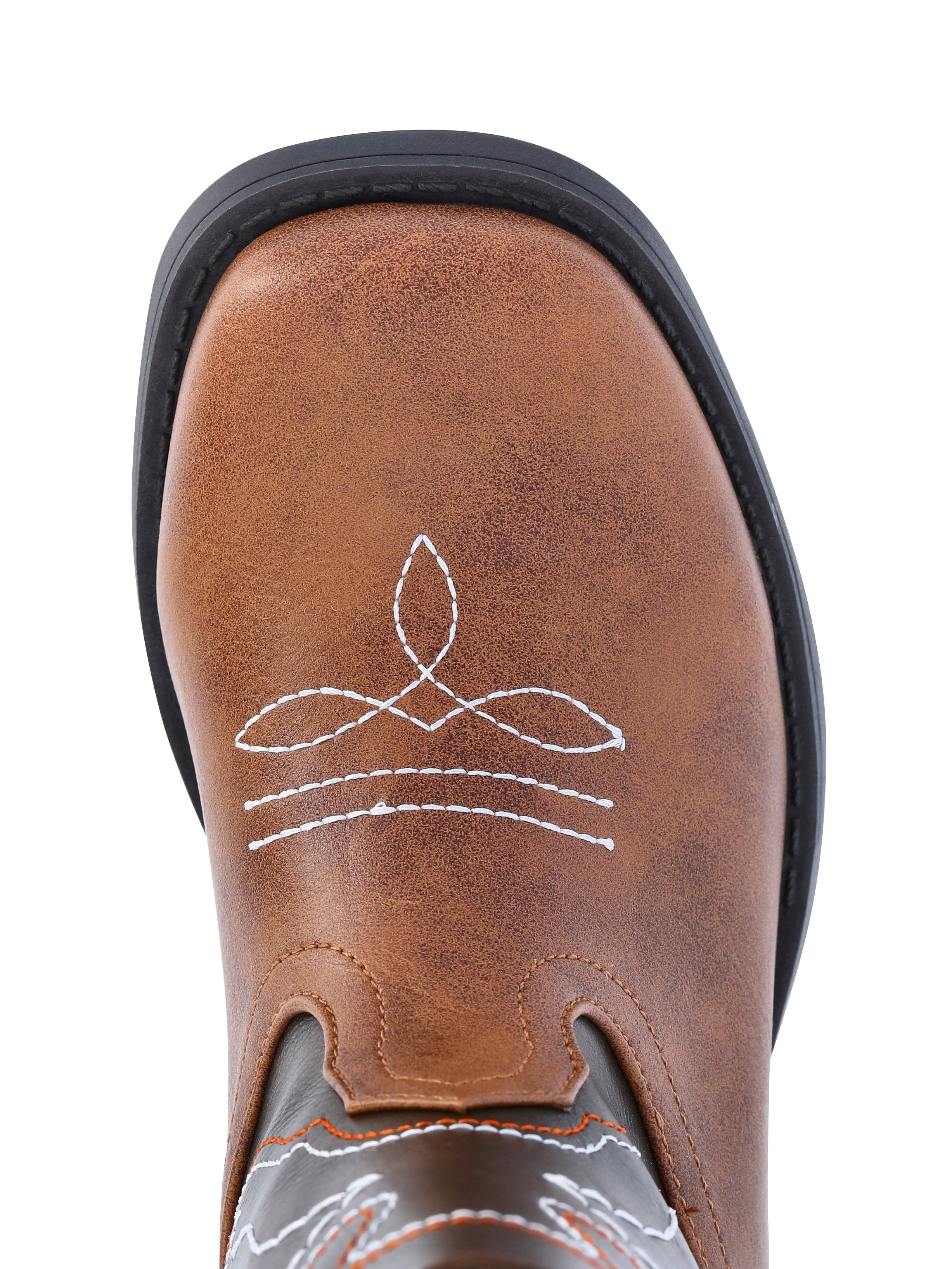 Wonder Nation Toddler & Boys Faux Leather Western Boots