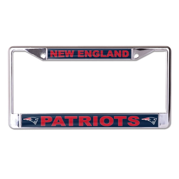WinCraft New England Patriots Team Logo S/L Metal License Plate Frame