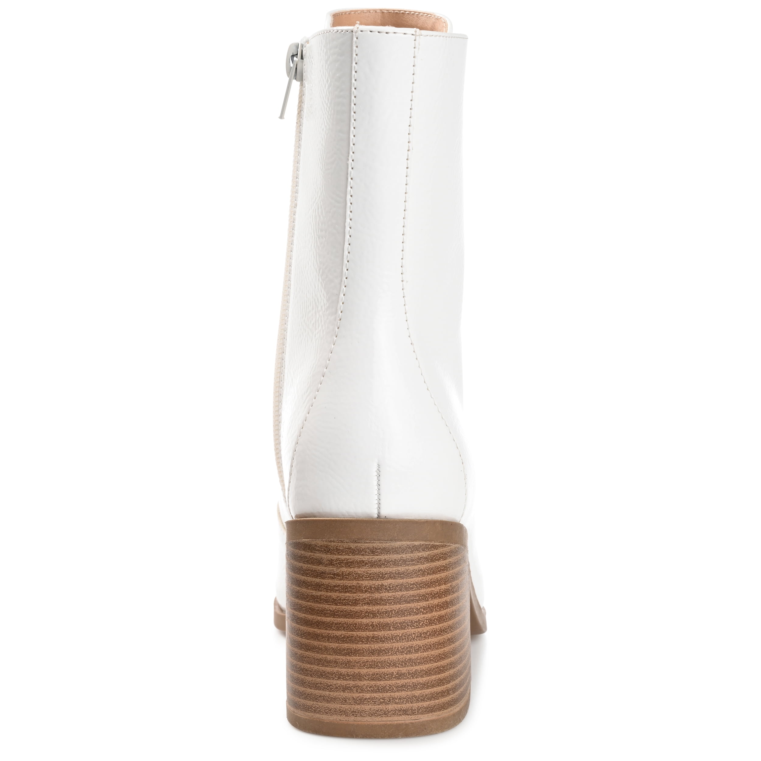 Journee Womens Covva Inside Zip Stacked Heel Booties, Widths Available