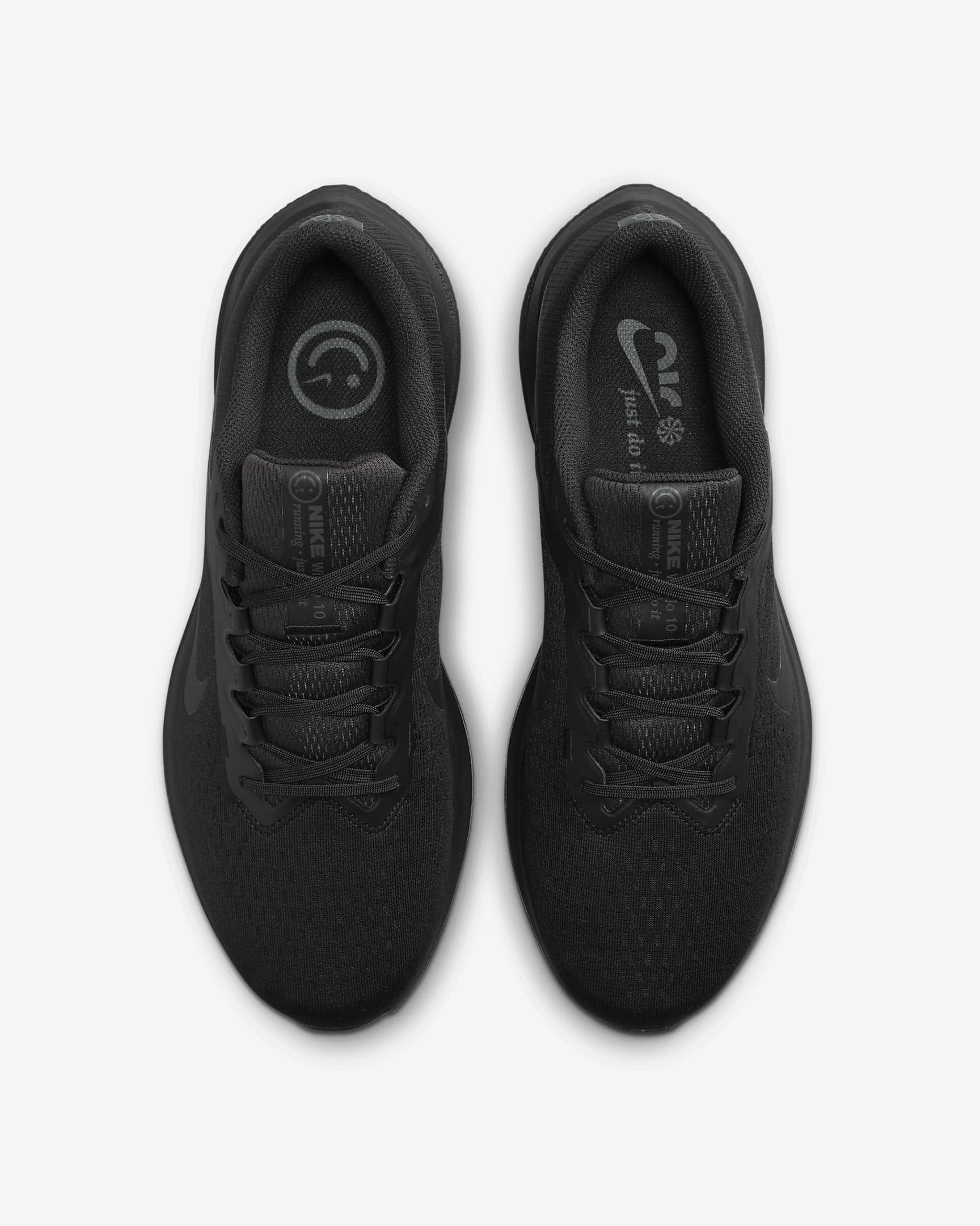 NIKE Winflo 10 Men's Trainers Sneakers Shoes, Black Black Anthracite Black, 13