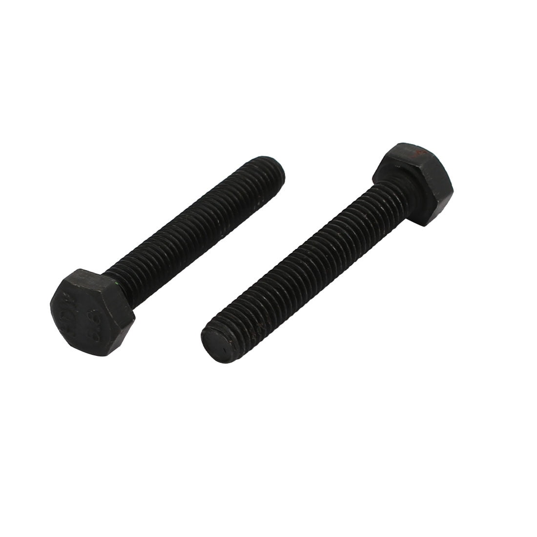 8.8 Grade M5*30mm Full Threaded Left Hand Thread Hex Head Bolt Black