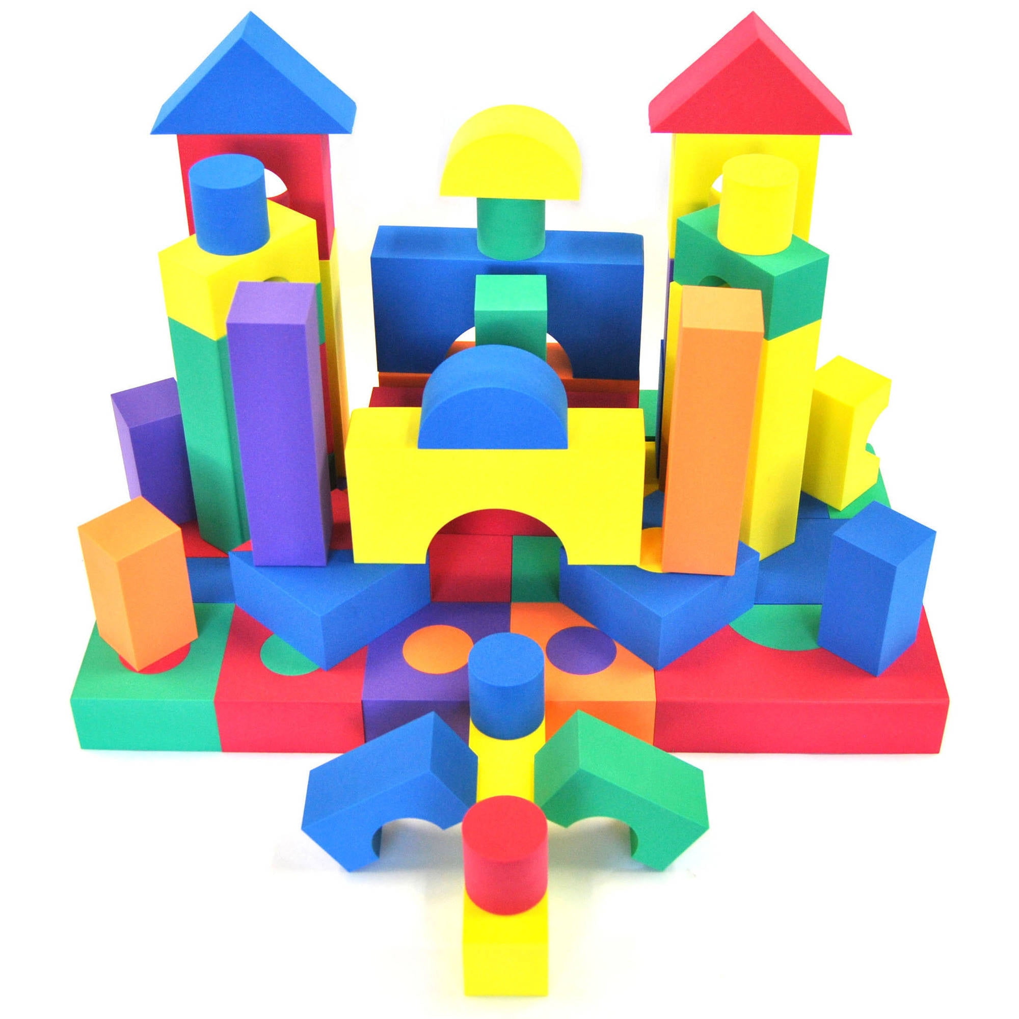 70 Piece Non-Toxic Non-Recycled Quality Soft Foam Wonder Blocks for Children 