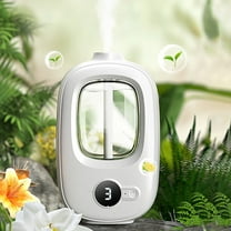 Momihoom Intelligent Aromatherapy Diffuser Automatic Scent Sprayer, 4 Mode Rechargeable Ultrasonic Humidifier, Wall Mount Wireless Air Freshener