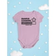 thumbnail image 3 of Diaper Loading Please Wait Bodysuit Infant -Smartprints Designs,  18 Months, 3 of 4