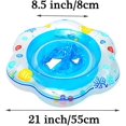 thumbnail image 5 of Anillo de flotador para bebé para piscina de 6 a 36 meses, flotador para cuello de bebé, flotador de agua para niño, flotador de natación infantil de diversión completa, azul Afortunado Sencillez, 5 of 5