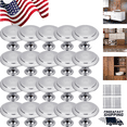 thumbnail image 2 of Lohoms Door Knobs, 500PCS Cabinet Knobs Drawer Pulls, Stainless Steel Door Handles Kitchen Cupboard Drawer Hardware Brushed Nickel Pulls With Screws, Silver, 2 of 10