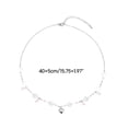 thumbnail image 5 of Fashion Pink Crystal Heart Pendant Necklace Clavicle Chain Temperament Choker Simple Charm Necklace Statement Jewelry, 5 of 7