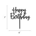 thumbnail image 2 of Cc Town Decoración Para Tarta De Feliz Cumpleaños, Acrílico Negro, Versátil, Para Decoración De Fiestas De Cumpleaños, Recuerdo Perfecto Para Tu Familia Y Amigos, 2 of 5